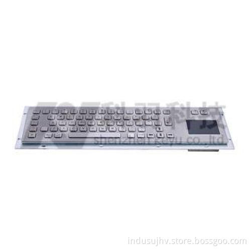 IP65 Dust-proof Industrial Keyboard With Touchpad , Key Str